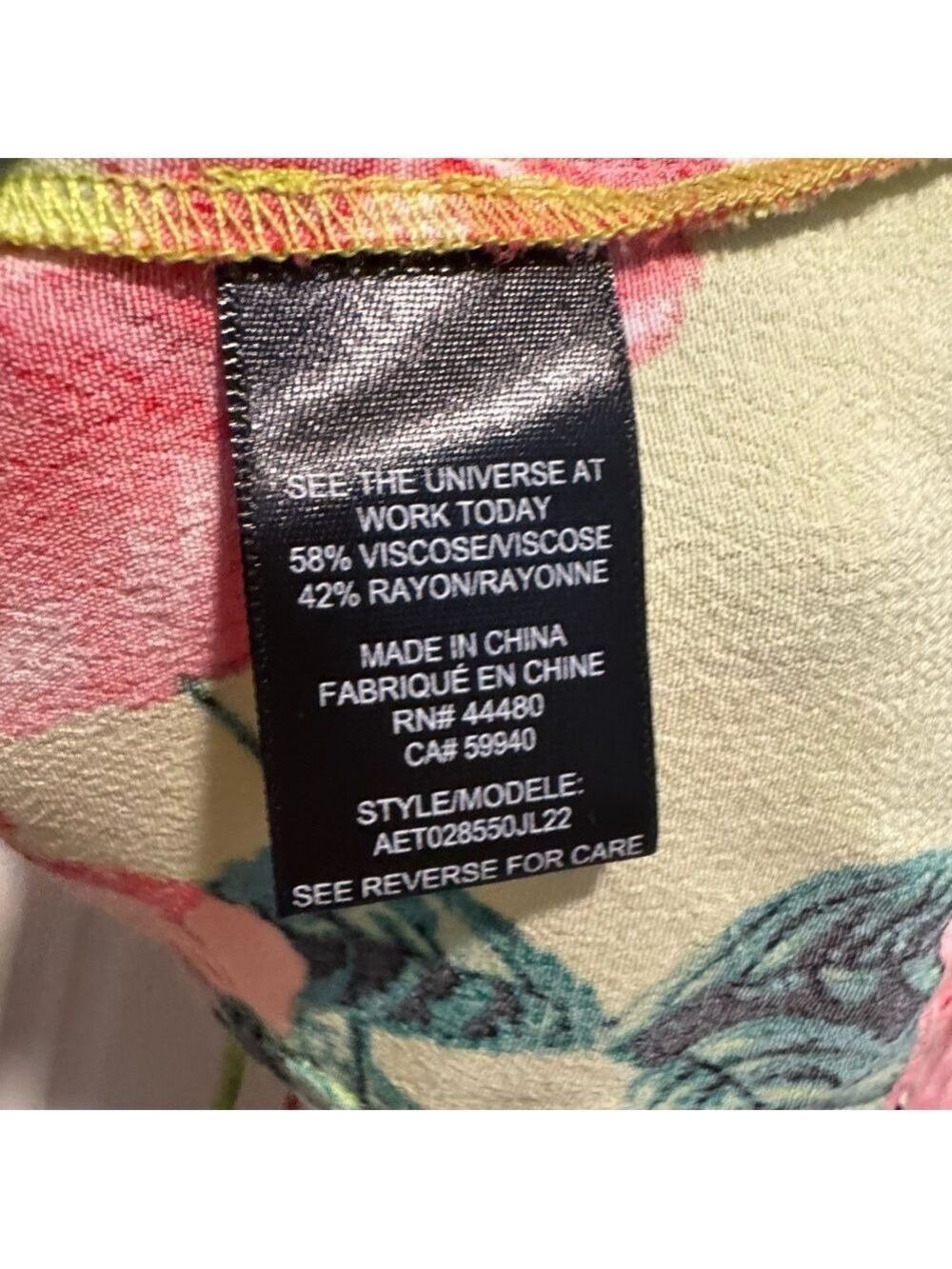 AFRM Floral Tie Front Top - Picture 7 of 10